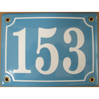 Huisnummer bord 'extra 3' 17x13 cm